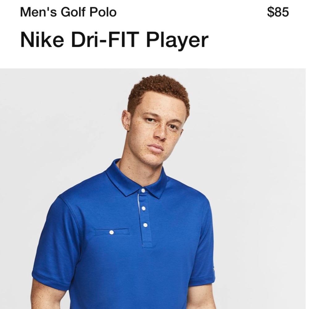 Nike men’s dry polo solid size medium NWT